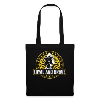 Chemise de vétéran, Loyal et Brave Tee, cadeau pour - Sac en tissu - noir - Devant