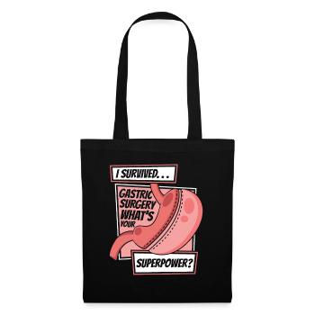J’ai survécu à une chirurgie gastrique Bypass gastrique Gastrique - Sac en tissu - noir - Devant
