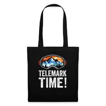 Telemark Time Touring Ski Ski Heel Free - Free Heel - Tote Bag - black - Front