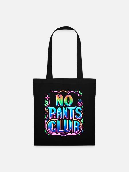 No Pants Club 5 - Stoffbeutel - Schwarz