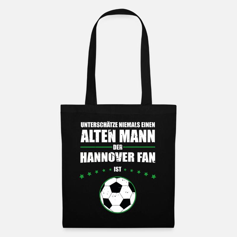 Alter Mann - Hannover Fan | Retro Vintage Design - Stoffbeutel - Schwarz