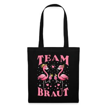 Mariée d’équipe - Sac en tissu - noir - Devant