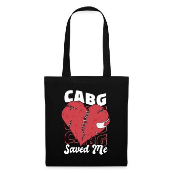 CABG Saved Me Pacemakers Catheter Open Heart - Tote Bag - black - Front
