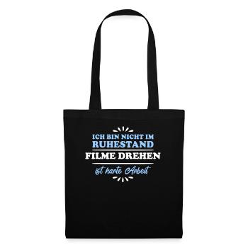 Retirement Retiree Pensioner Film-making - Tote Bag - black - Front