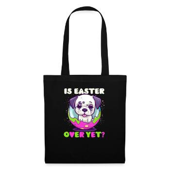 Dog Easter Easter Over Yet? - Tote Bag - black - Front