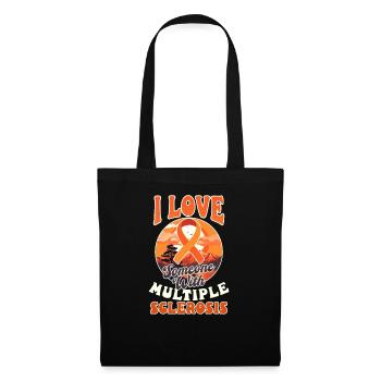 MS Awareness Love Someone With Multiple Sclerosis - Tote Bag - black - Front