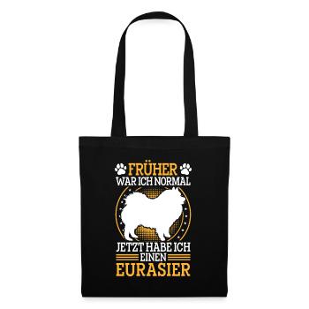 Spitz eurasier anciennement normal - Sac en tissu - noir - Devant