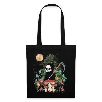 Nature Ghost Ghost Halloween Mushrooms Night Spooky - Tote Bag - black - Front