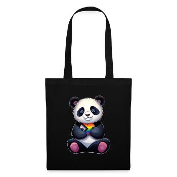 LGBTQ Panda - Sac en tissu - noir - Devant