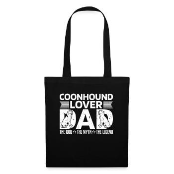 Coonhound L’amant Papa L’idole L’amoureux des animaux - Sac en tissu - noir - Devant