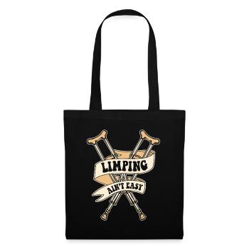 Limping Ain't Easy Broken Finger Broken Bone Bone - Tote Bag - black - Front