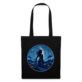 Chemise de nuit étoilée pour l’autonomisation des femmes - Sac en tissu - noir - Devant