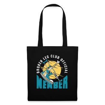 Broken Leg Club Official Member Broken Bone Bone - Tote Bag - black - Front