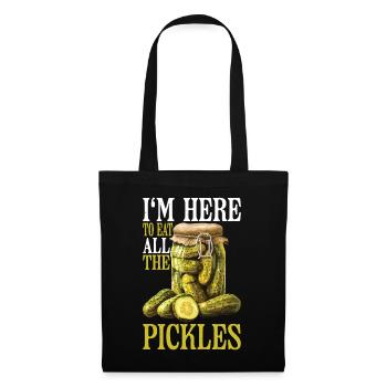 I'm Here To Eat All The Pickles 5 - Tote Bag - black - Front