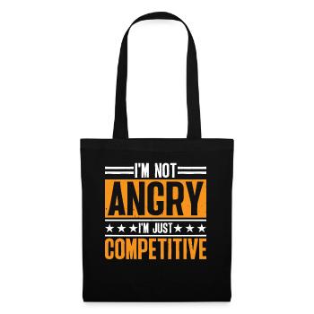 I'm Not Angry I'm Just Competitive 7 - Stoffbeutel - Schwarz - Vorne
