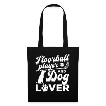 Floorball player and dog lover - Dog Owner Floorba - Stoffbeutel - Schwarz - Vorne