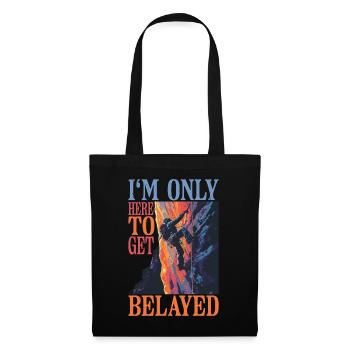 Je ne suis là que pour me faire assurer 6 - Sac en tissu - noir - Devant