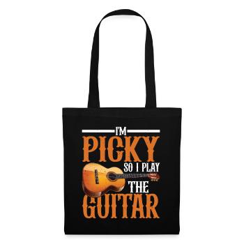 I'm Picky So I Play The Guitar 13 - Stoffbeutel - Schwarz - Vorne