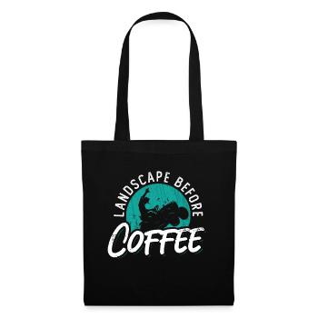 Landscaper Landscape Before Mowing Coffee Lover - Tote Bag - black - Front