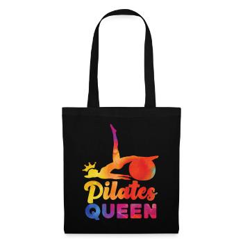 Pilates Instructor Teacher Queen - Stoffbeutel - Schwarz - Vorne