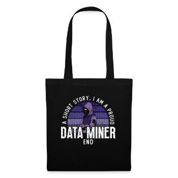 Data Miner A Short Story I Am A Proud Programmer - Tote Bag - black - Front