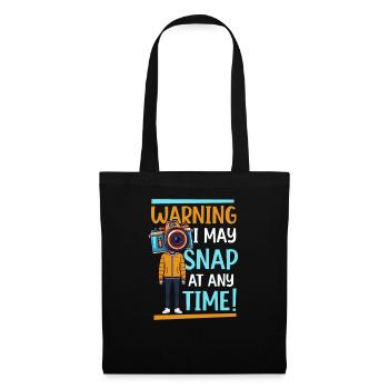 Photography May Snap At Any Time - Tote Bag - black - Front