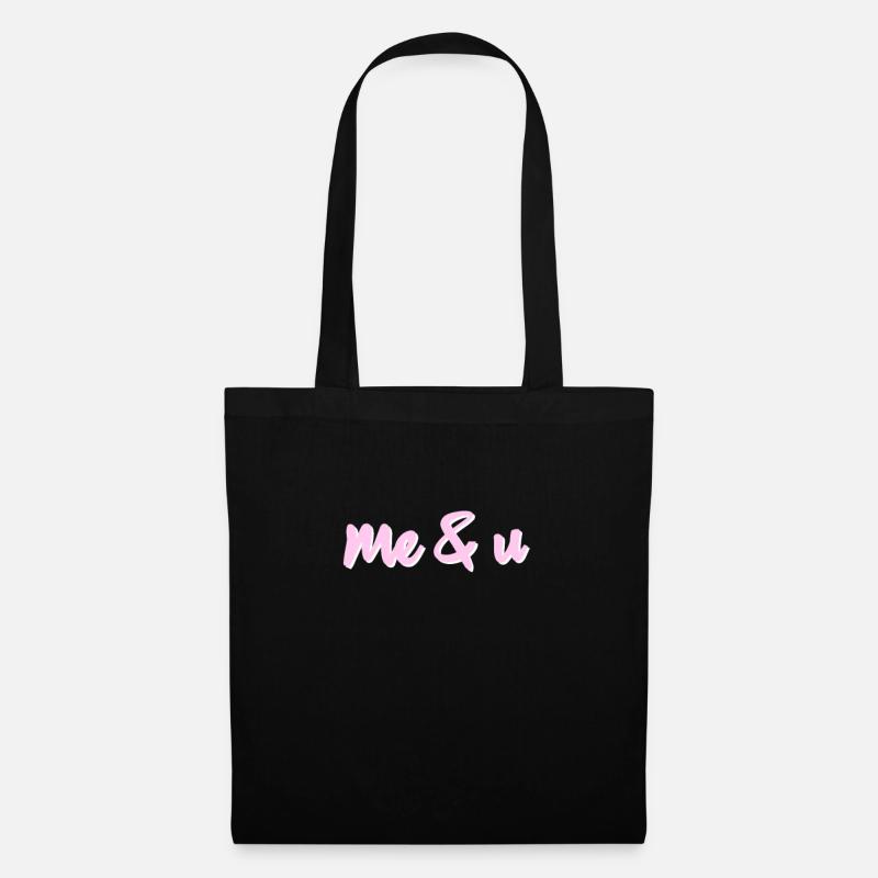 Me and U - Stoffbeutel - Schwarz