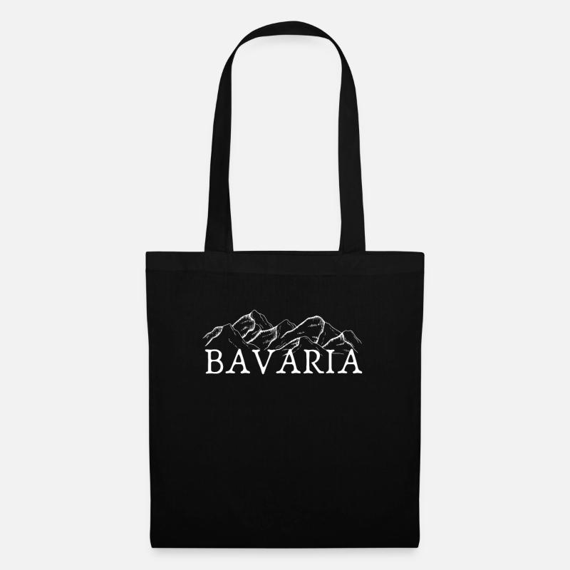 Bayern Berge - Stoffbeutel - Schwarz