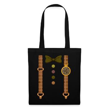 Science chemise, bretelles Tee, cadeau pour la Science - Sac en tissu - noir - Devant