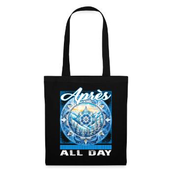 Apres All Day Ski Mandala Mountain Merge Ski - Tote Bag - black - Front