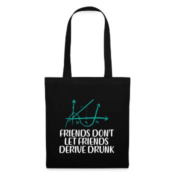 Les amis ne laissent pas leurs amis dériver ivre 4 - Sac en tissu - noir - Devant