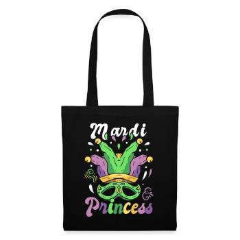 Cute Mardi Gras Princess Carnival Mask Parade - Stoffbeutel - Schwarz - Vorne
