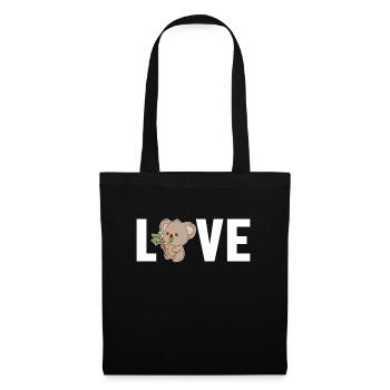 Koala Love Koalabear Phascolarctos Cinereus - Tote Bag - black - Front
