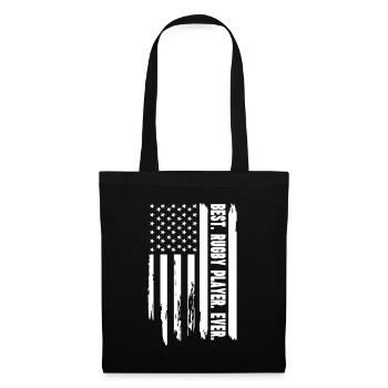 Rugby US Flag Rugby Player - Best Rugby Player Eve - Tote Bag - black - Front