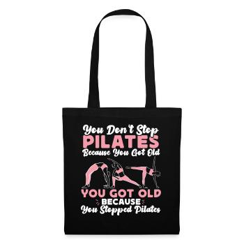 Pilates Instructor Teacher Retired - Tote Bag - black - Front