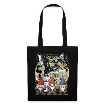 Bat Witching Hour Dwarves Magic Fairy Tale - Tote Bag - black - Front