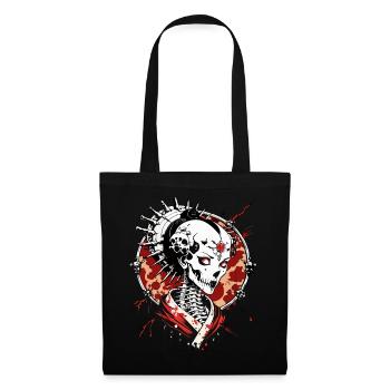 Geisha Skull // Totenkopf Geisha // Japan FS0080 - Tote Bag - black - Front