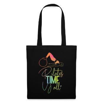 Instructeur de Pilates Professeur Fille - Sac en tissu - noir - Devant