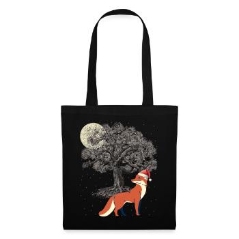 Winter snow fox wilderness nature forest animals foxes - Tote Bag - black - Front