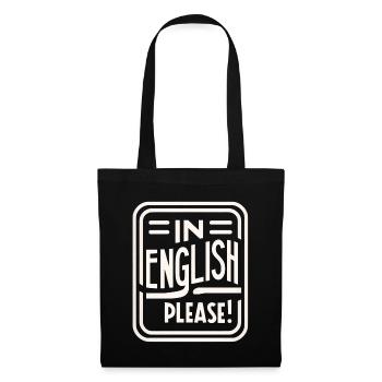 In English Please! 12 - Tote Bag - black - Front