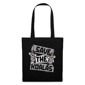 Save The Koalas Koalabear Eucalyptus Lover Koala - Tote Bag - black - Front