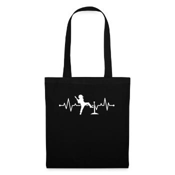 T-ball Player Heartbeat Tee-ball Heartbeat - Tote Bag - black - Front