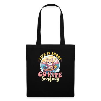 Kite Surfing Life Short Go Kite Surfing - Tote Bag - black - Front