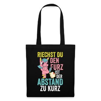 Si vous sentez l’odeur du pet, la distance est trop courte - Sac en tissu - noir - Devant