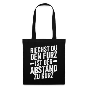 Si vous sentez l’odeur du pet, la distance est trop courte - Sac en tissu - noir - Devant