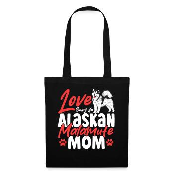 Propriétaire de chien Alaskan Malamute Race Alaskan - Sac en tissu - noir - Devant