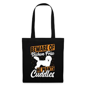 Pet Toy Bichon Frise Dog Lovers Dog Lover Bichons - Tote Bag - black - Front