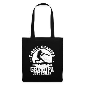 T-ball Grandpa like a normal Grandpa just cooler - Tote Bag - black - Front