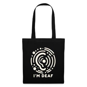 I'm Deaf 48 - Tote Bag - black - Front