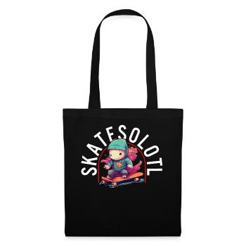Axolotl Chemise Enfants Chemise De Patinage Axolotl Jeu de mots - Sac en tissu - noir - Devant